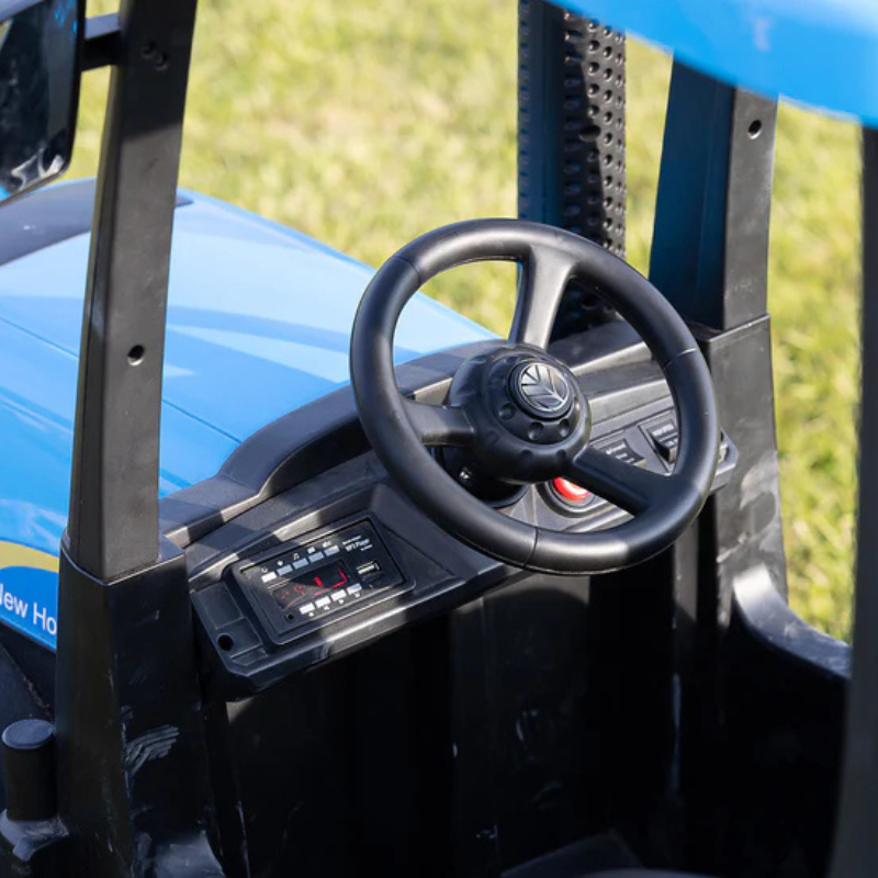 AKAC New Holland 24V Electric Tractor – Ride-On with MP3- 2-8 yrs