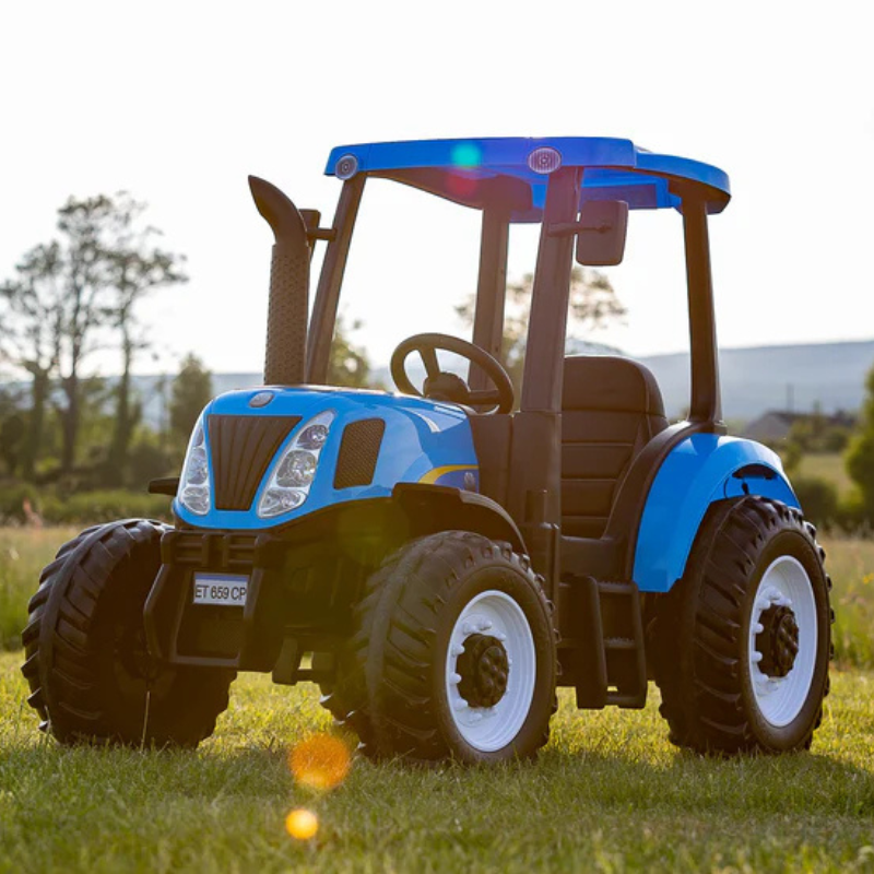 AKAC New Holland 24V Electric Tractor – Ride-On with MP3- 2-8 yrs