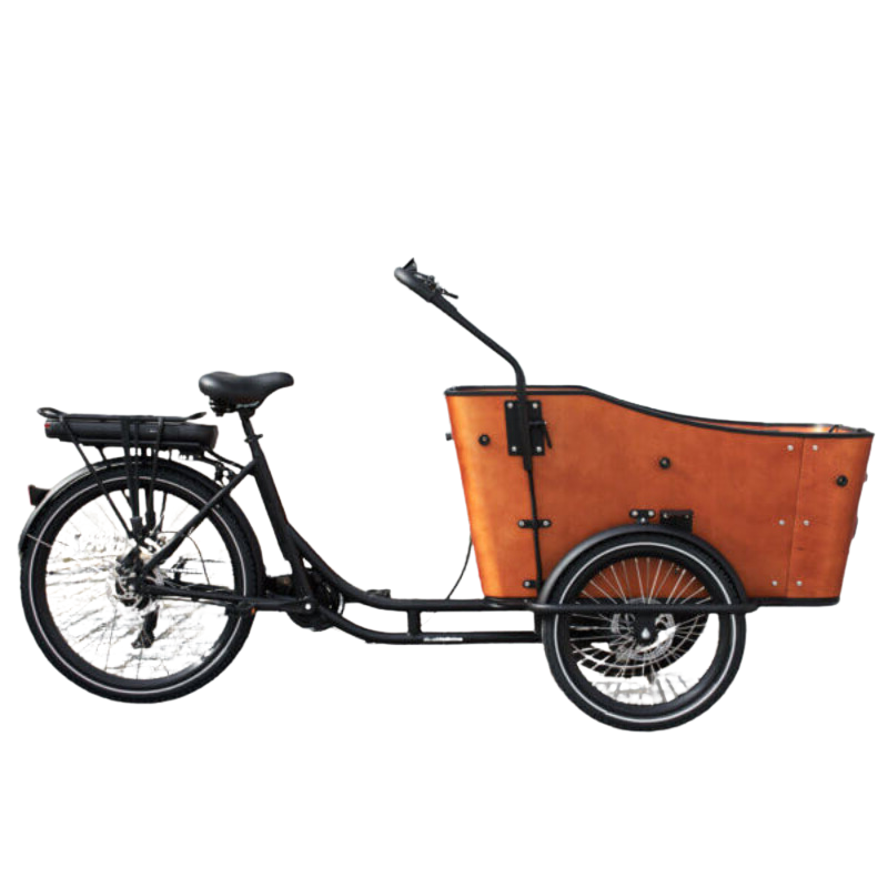 AM CARGO BIKE Ultimate Harmony Electric Tricycle Black/Woodgrain