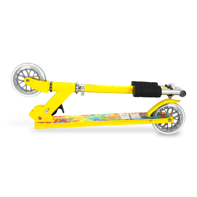 BOLDCUBE Kids 2 Wheel Foldable Scooter Yellow 4-9 years