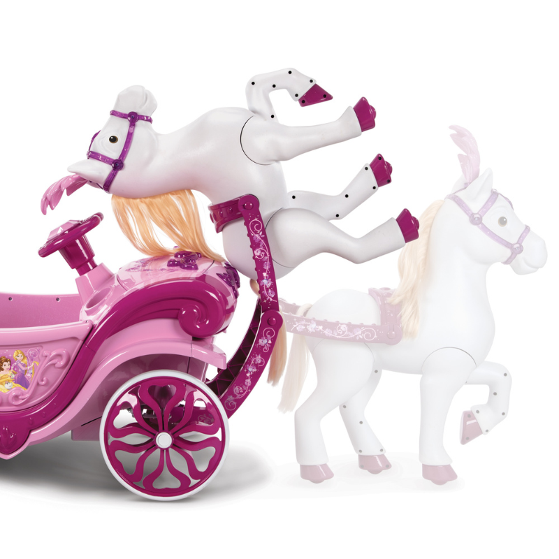 HUFFY Disney Princess Royal Horse and Carriage 6V Electric Ride On