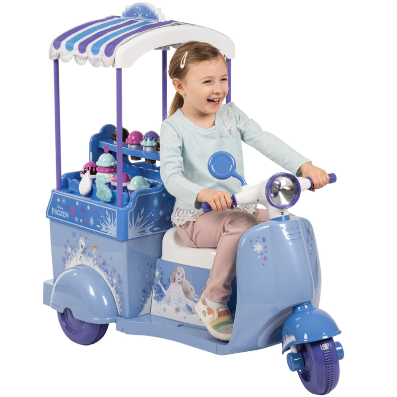 HUFFY Disney Frozen Ice Cream Kart 7.5v Electric Ride On 3-7 yrs
