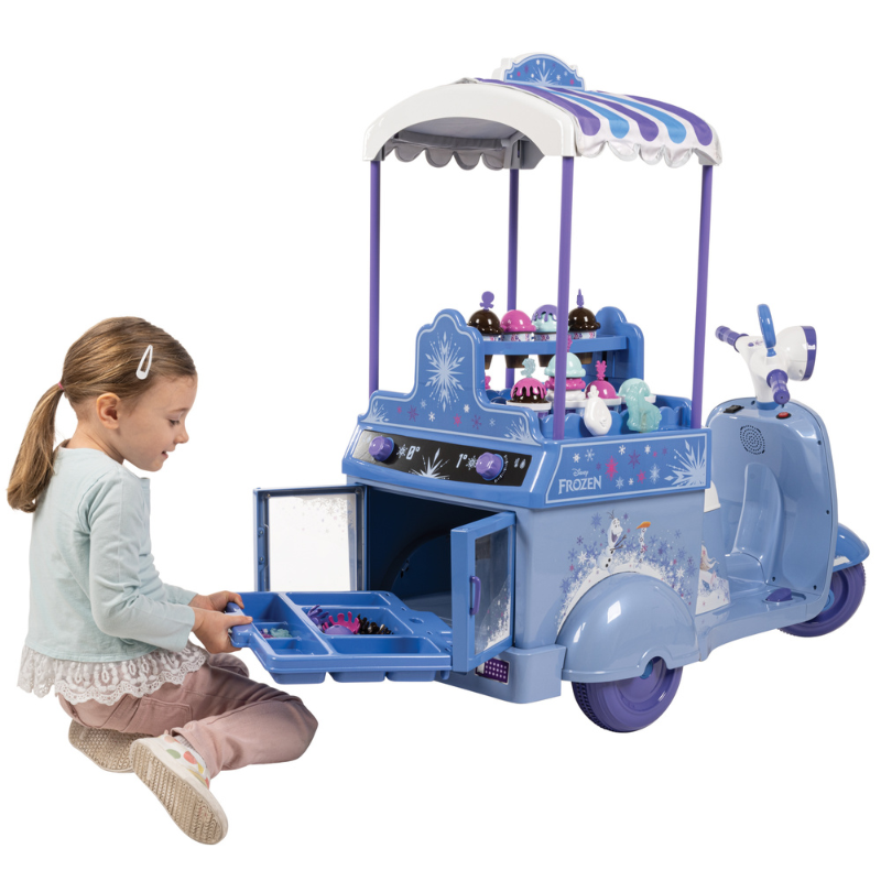 HUFFY Disney Frozen Ice Cream Kart 7.5v Electric Ride On 3-7 yrs