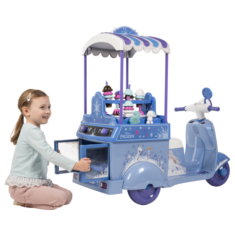 HUFFY Disney Frozen Ice Cream Kart 7.5v Electric Ride On 3-7 yrs