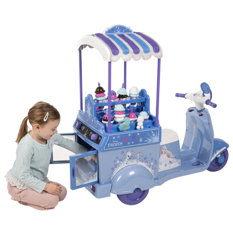 HUFFY Disney Frozen Ice Cream Kart 7.5v Electric Ride On 3-7 yrs