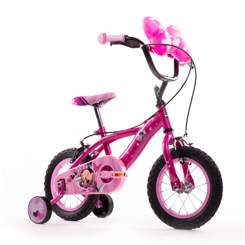 HUFFY Disney Minnie Mouse Kids Bike 12" Pink 3-5 Years + Stabilisers