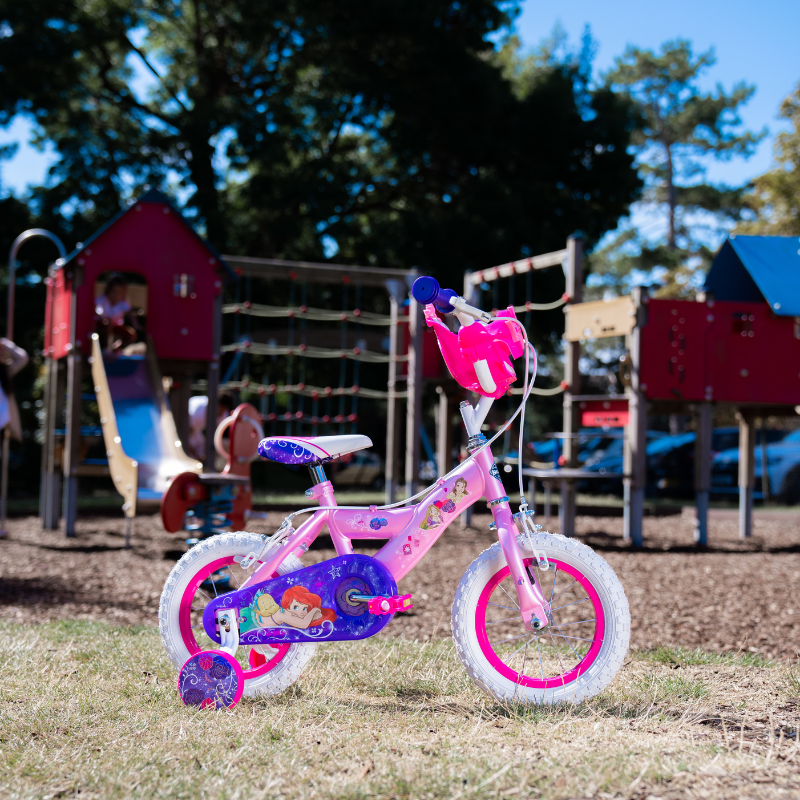 HUFFY Disney Princess Ariel 12" Kids Bike 3-5 years + Stabilisers