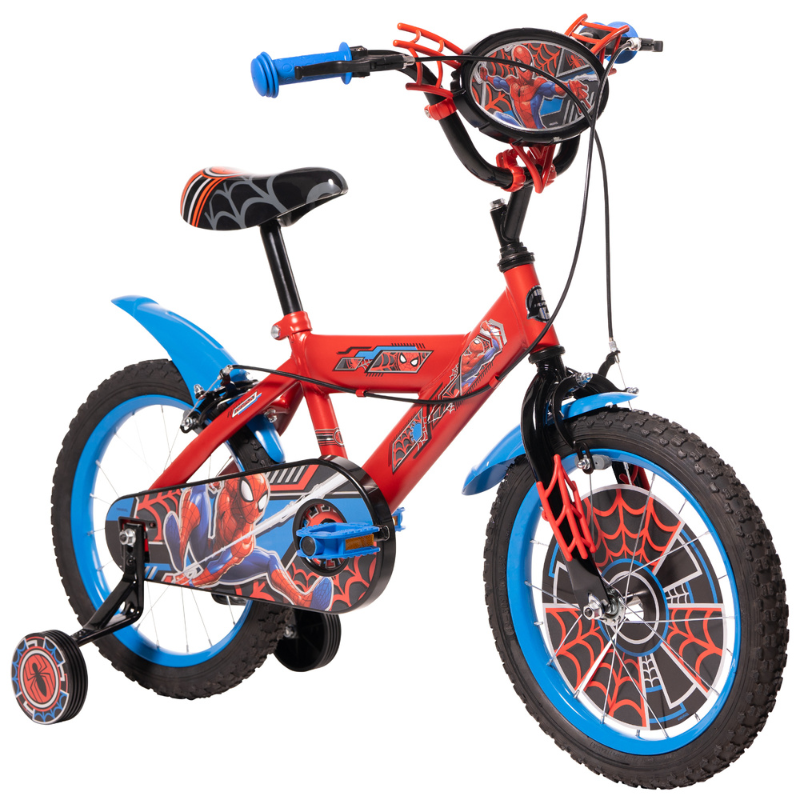 HUFFY Marvel Spider-Man 16" Bike 5-7 years Red + Stabilisers