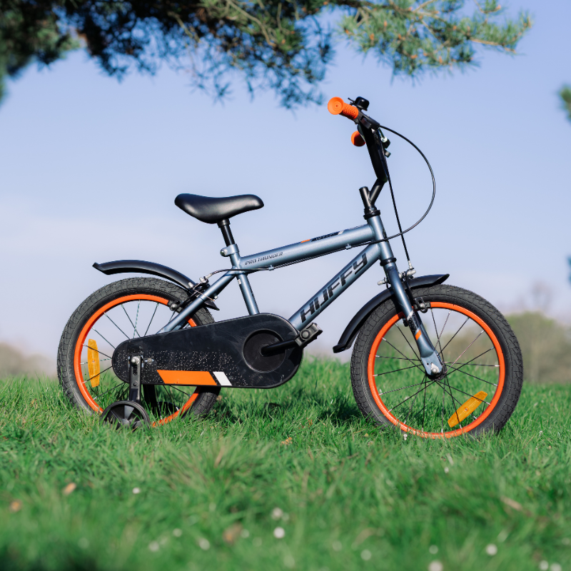 HUFFY Pro Thunder 16" BMX Bike Charcoal Grey 4-6 yrs