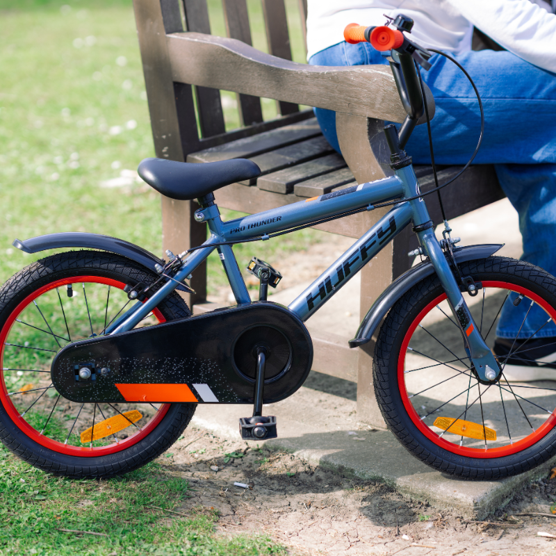 HUFFY Pro Thunder 16" BMX Bike Charcoal Grey 4-6 yrs