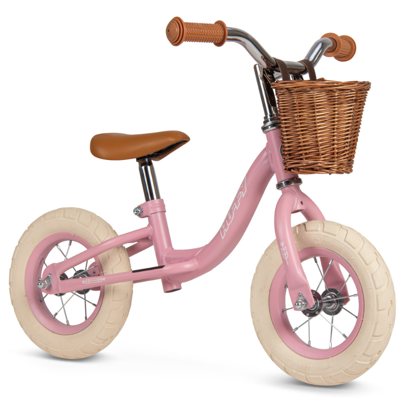 HUFFY Vintage 10-inch Balance Bike for Kids 2-4 years Dusted Pink