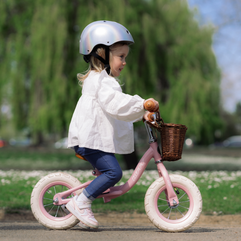 HUFFY Vintage 10-inch Balance Bike for Kids 2-4 years Dusted Pink