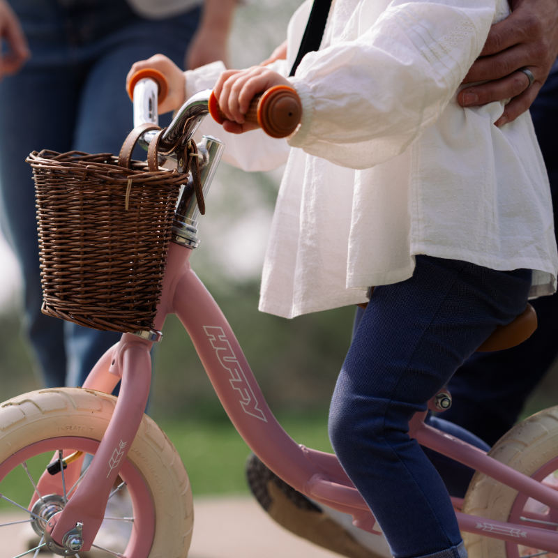 HUFFY Vintage 10-inch Balance Bike for Kids 2-4 years Dusted Pink