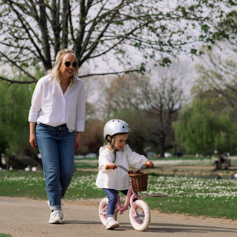 HUFFY Vintage 10-inch Balance Bike for Kids 2-4 years Dusted Pink