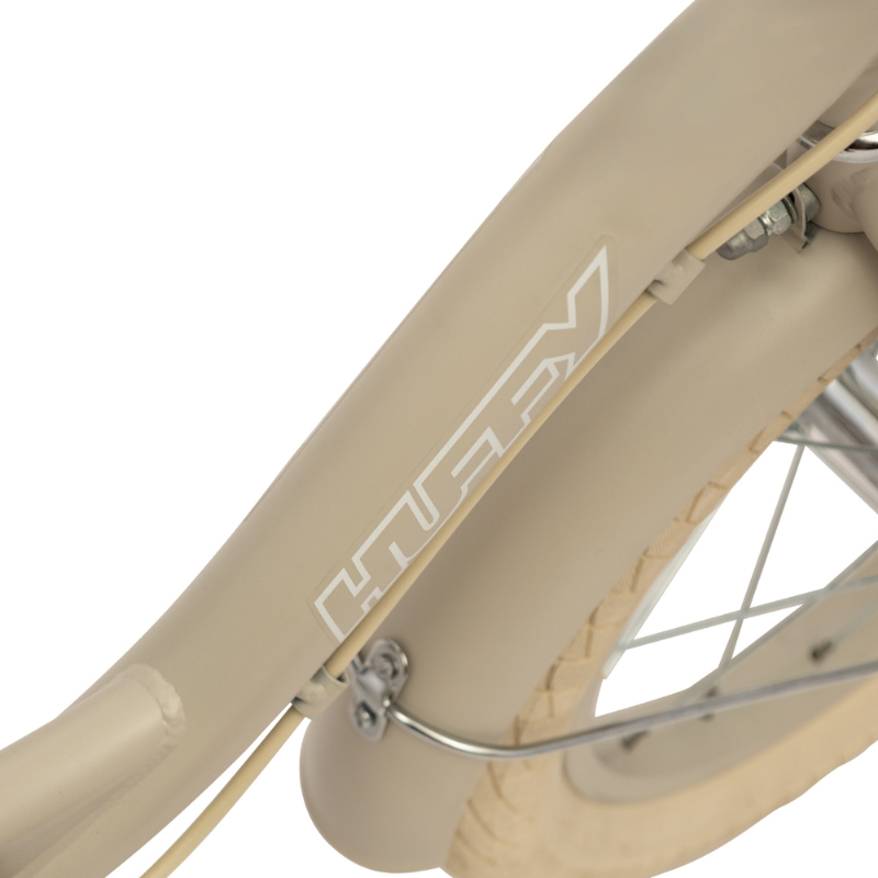 Vintage 14' Bike for Kids 4-6 yrs with front basket & stabilisers Matte Grey