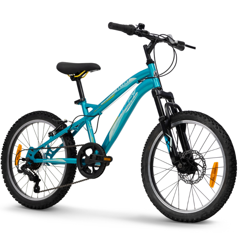 HUFFY Extent Kids Mountain Bike 20" Wheel, 6-9 Years - Aqua Blue