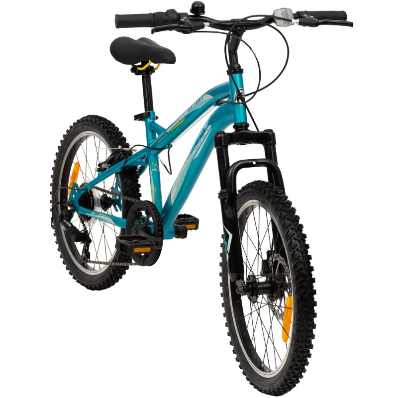 HUFFY Extent Kids Mountain Bike 20" Wheel, 6-9 Years - Aqua Blue