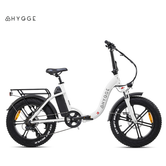 HYGEE Vester Step All Terrain Foldable Electric Bike Heron White 2025