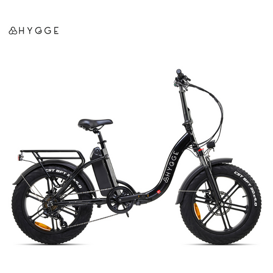 HYGEE Vester Step All Terrain Foldable Electric Bike Onyx Black 2025