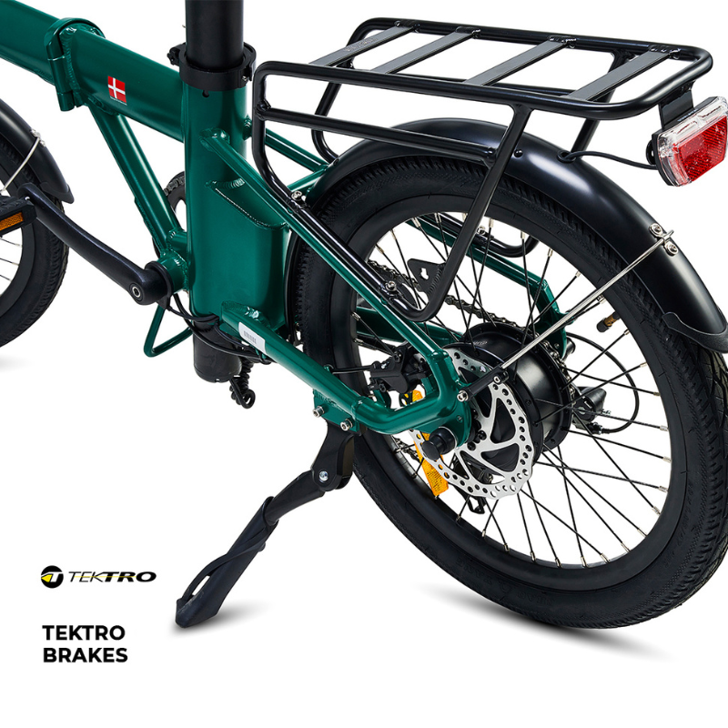 HYGEE Virum Lightweight Foldable Racing Green Electric Bike