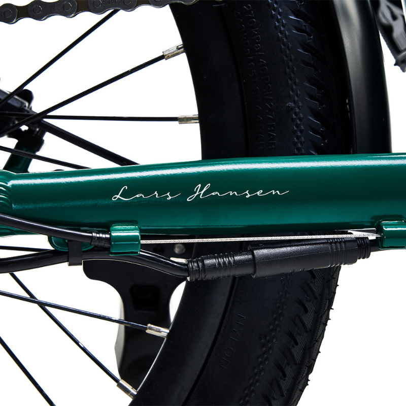 HYGEE Virum Lightweight Foldable Racing Green Electric Bike