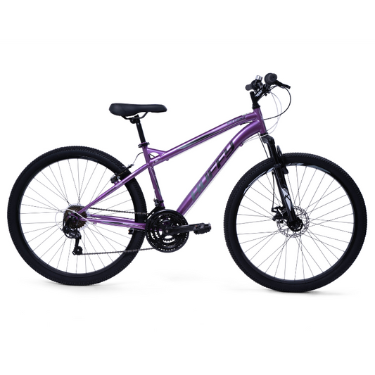 HUFFY Extent Womens MTB 27.5" Wheels 18 Speed Gloss Purple + Black