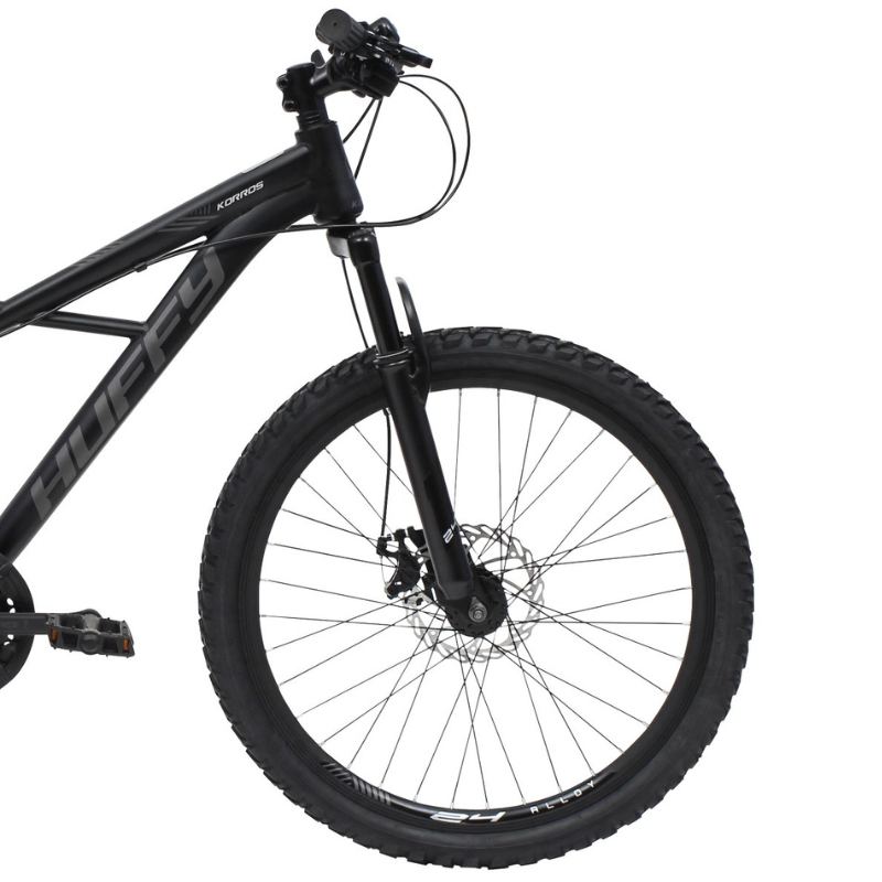 HUFFY Korros 24" Mountain Bike Black 21 Speed for Kids 8-13 yrs