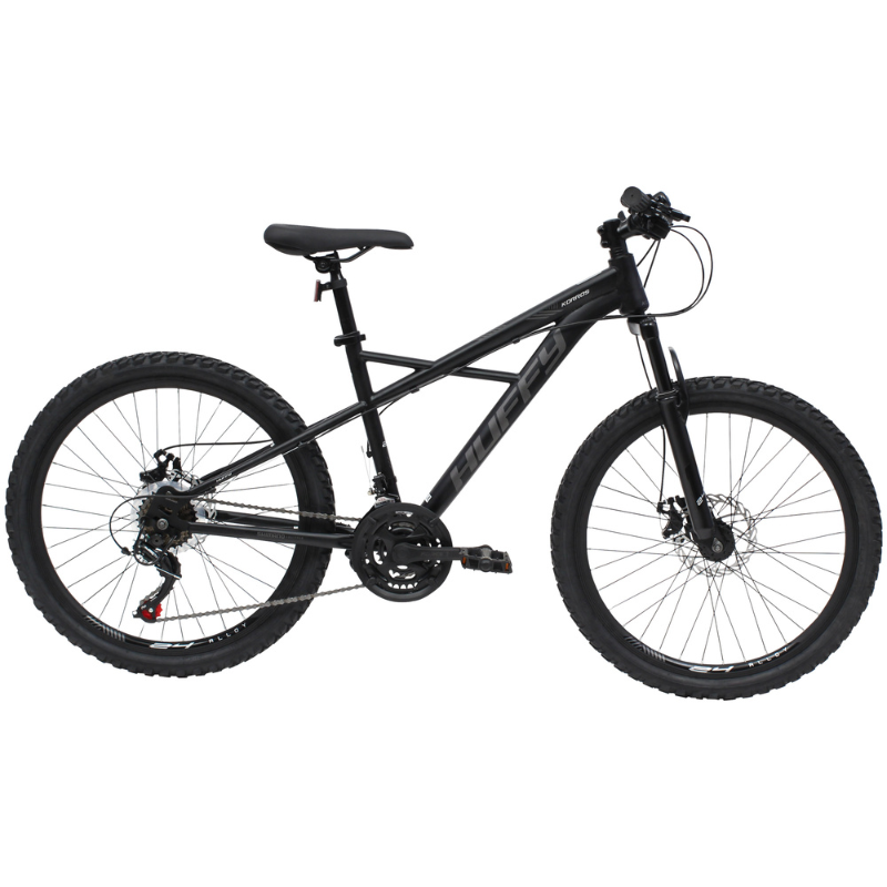 HUFFY Korros 24" Mountain Bike Black 21 Speed for Kids 8-13 yrs