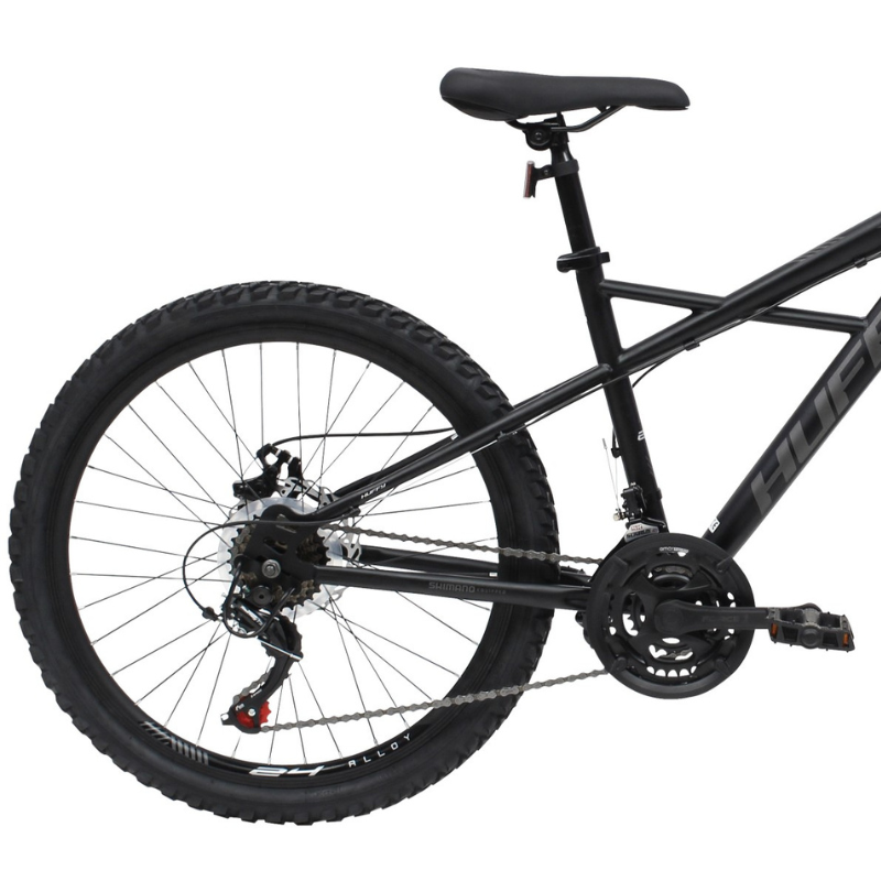 HUFFY Korros 24" Mountain Bike Black 21 Speed for Kids 8-13 yrs
