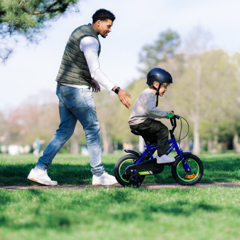 Huffy Pro Thunder 12" Blue Kids Bike 3-5 yrs | Safe, Stylish & Adjustable