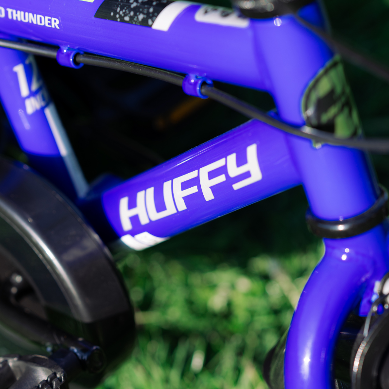 Huffy Pro Thunder 12" Blue Kids Bike 3-5 yrs | Safe, Stylish & Adjustable