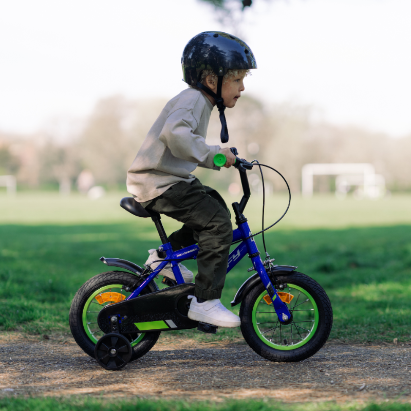 Huffy Pro Thunder 12" Blue Kids Bike 3-5 yrs | Safe, Stylish & Adjustable