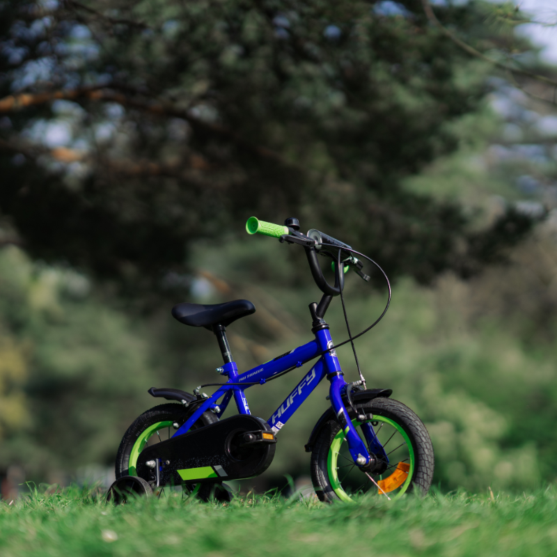 Huffy Pro Thunder 12" Blue Kids Bike 3-5 yrs | Safe, Stylish & Adjustable