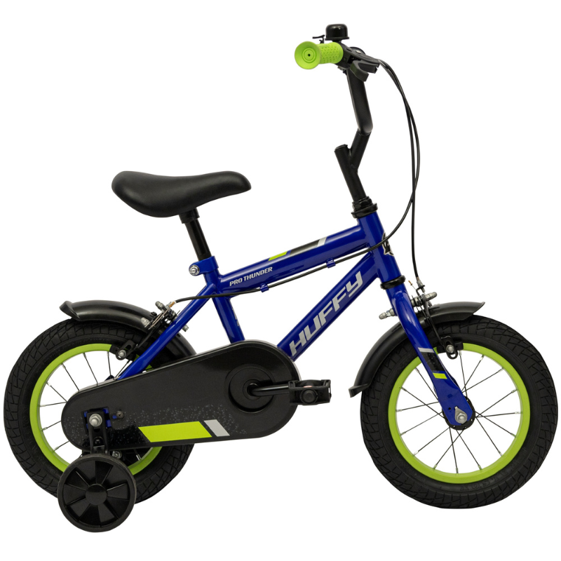 Huffy Pro Thunder 12" Blue Kids Bike 3-5 yrs | Safe, Stylish & Adjustable