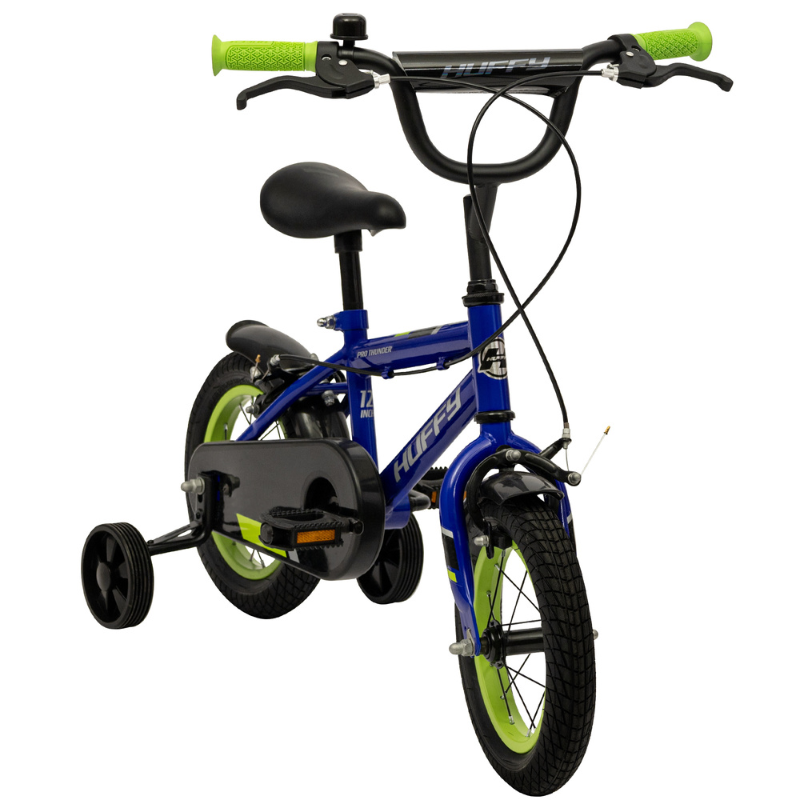 Huffy Pro Thunder 12" Blue Kids Bike 3-5 yrs | Safe, Stylish & Adjustable