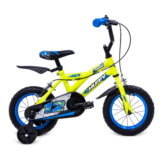 Kids BMX Bike Huffy Pro Thunder 12' Yellow | Ages 3-5 | Durable Steel Frame