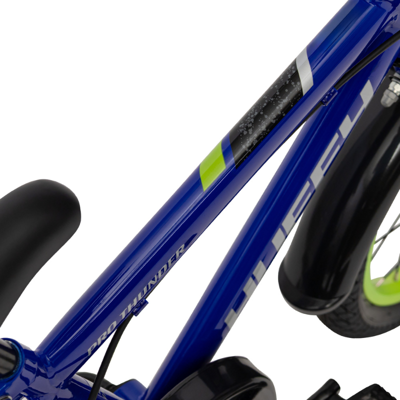 Huffy Pro Thunder 16" Kids Bike Blue | 4-6yrs | Removable Stabilisers & Adjustable Seat