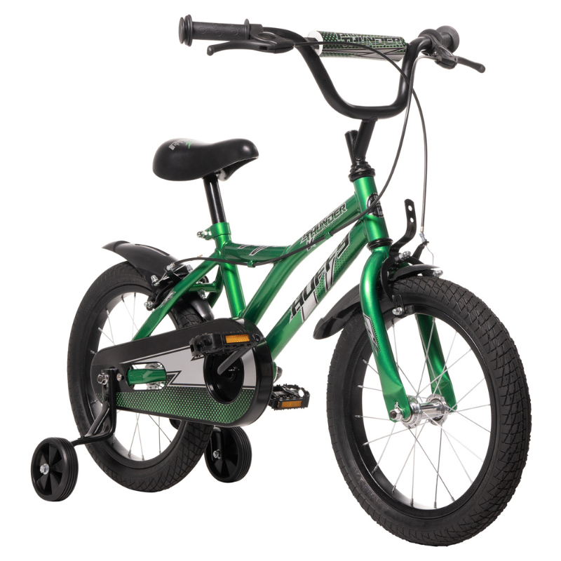 HUFFY Pro Thunder 16" BMX Bike Green 5-7 yrs