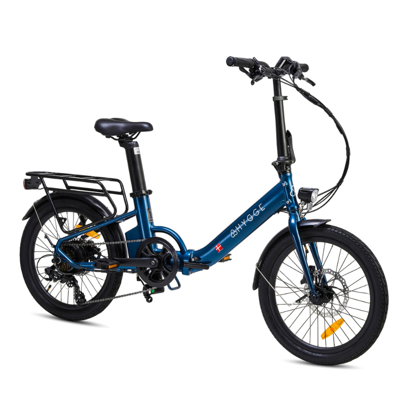 HYGEE Virum Foldable Step Navy Blue Electric Bike