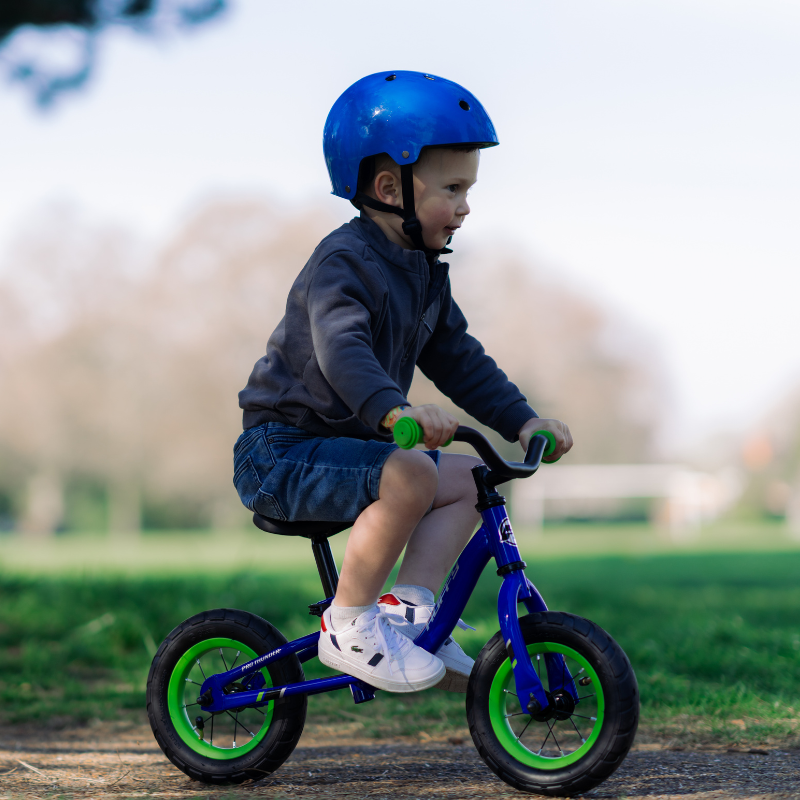Pro Thunder 10" Blue Balance Bike for Kids | Ages 3–5, Adjustable & Safe