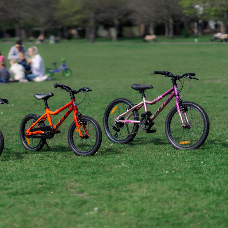 Lightweight 20-Inch Kids’ Single Speed Bike | Tangerine & Grey