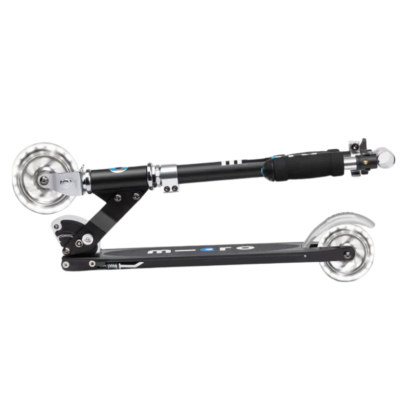 MICRO Sprite Classic LED Wheels Black Scooter 5-12 years