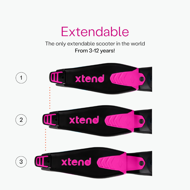 SMARTRIKE Xtend 3 Stage Scooter - Pink 3-12 years