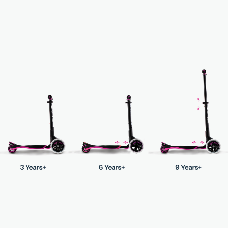 SMARTRIKE Xtend 3 Stage Scooter - Pink 3-12 years