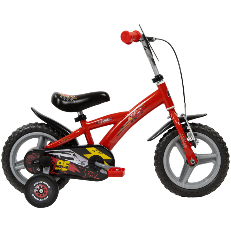 TOISMA Disney Cars 12" Kids Bicycle Red 3-5 Years