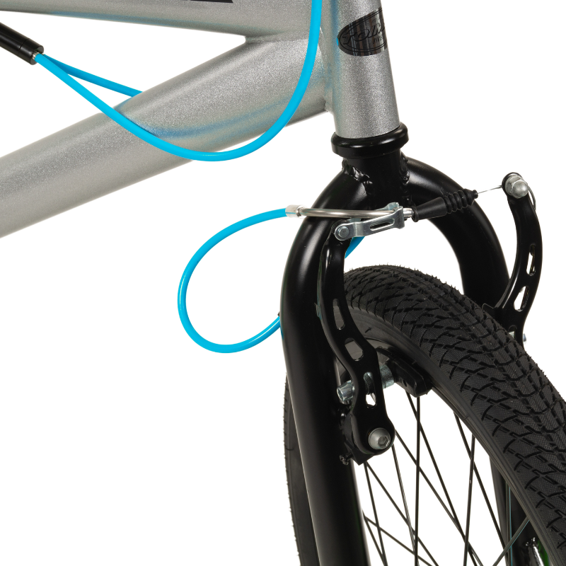TOISMA Kids BMX 20' Bicycle Silver/Blue 7-9 Years