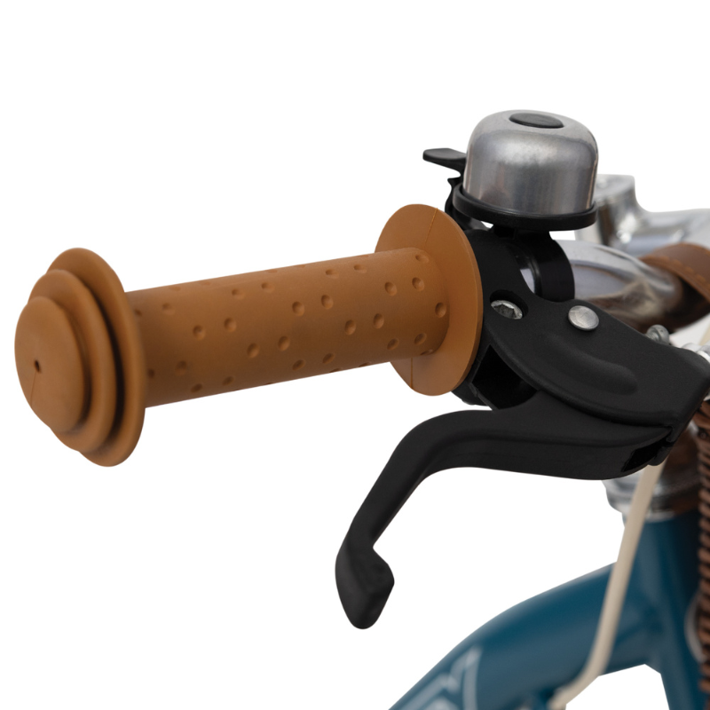 Vintage 16-inch Kids Bike 4-6 years Blue with basket & stabilisers