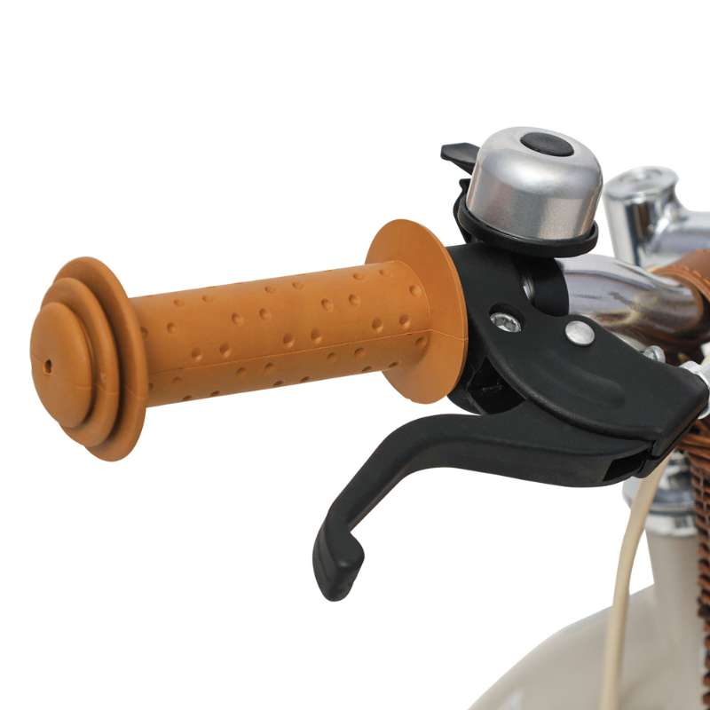 Vintage 12' Bike with stabilisers for Kids 3-5 years in Matte Grey