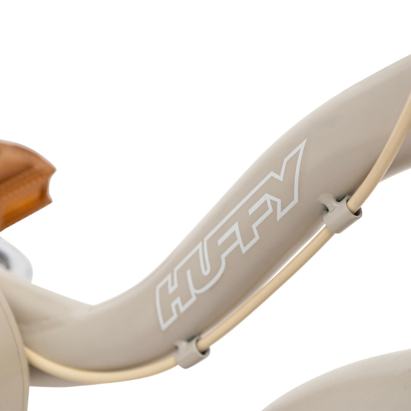 Vintage 12' Bike with stabilisers for Kids 3-5 years in Matte Grey