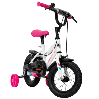 12-Inch Girls’ Starter Bike in White | Kids 3–5 | Learn to Ride